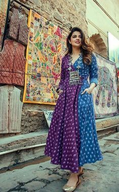 Natasha Luthra, Bandhani Dress, Designer Kurti Patterns, Simple Kurti Designs, Kurti Designs Latest, Casual Indian Fashion, Long Kurti Designs, Cotton Kurti Designs, Salwar Kamiz