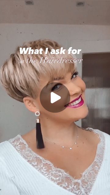 2,390 likes, 28 comments - salirasa May 5, 2024: "A layered Pixiecut with an undercut all round (3-5mm) and the front hair always has to be long enough to touch my eyebrows - and the side hair should still touch my ears(best is if it’s goes 2-3cm over my eyebrows/ears) Always show pictures so they don’t get you wrong- and I always make clear that I still want length #haircut #salirasa #shorthair #kurzhaarfrisur #pixiecut #undercut #kurzehaarefrauen". Pixie With An Undercut, Back Undercut Women, "bixie" Haircut Undercut, Salirasa Haircut, Side Undercut Short Hair, Undercut Bob Haircut Short, Round Face Pixie Haircut, Under Cut For Woman, Short Hair With Undercut Women