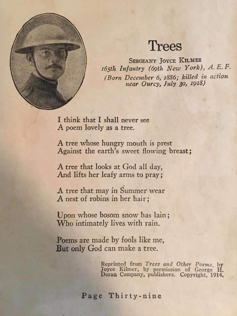 Poems By Famous Poets, Joyce Kilmer, Tree Poem, Meaningful Poems, Literature Humor, Soul Poetry, Poetic Words, Short Poems, Literature Quotes