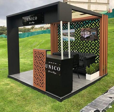 Único Booth on Behance Advertising Booth Ideas, Small Exhibition Stand, Creative Booth Design, Small Booth Design, Activation Booth, Island Booth, Creative Booths, Small Booth, Expo Stand