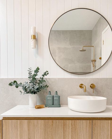 Master Bathroom Frequently Asked Questions ✨ I’ve had an overwhelming response to our master bathroom so thought I’d share all the… | Instagram Vj Panelling Bathroom, Scandi Bathroom, Minimalist Bathroom Decor, Modern Coastal Home, Serene Bathroom, Initial Design, Bad Inspiration, Coastal Bathrooms, Bathroom Inspiration Decor