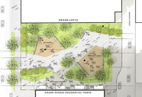 South Park Commons Movie In The Park, Landscape Architecture Plan, Linear Park, Pocket Park, Plans Architecture, Site Plans, Landscape Design Plans, Landscape Plan, Landscape Architecture Design