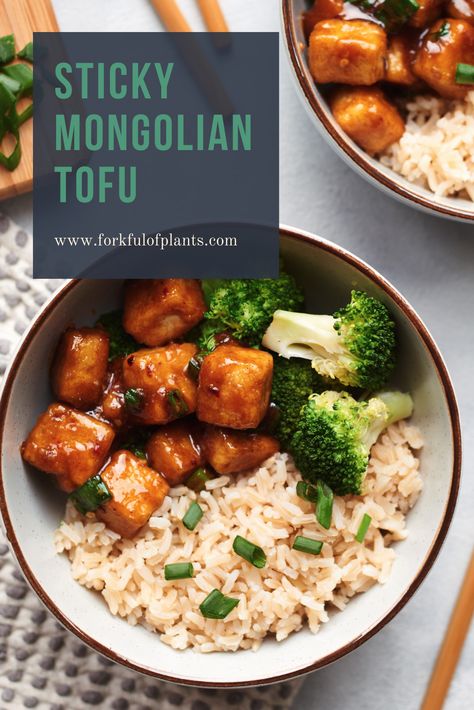 Vegan Mongolian Beef, Mongolian Tofu, Mongolian Tofu Recipe, Vegan Asian Recipes, Vegan Summer Recipes, Vegan Asian, Meat Alternatives, Vegan Curry, Weekend Meals