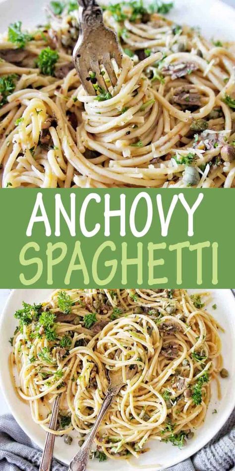 Pasta With Anchovies And Capers, Anchovies Paste Recipe, Anchovie Paste Recipes, Pasta And Anchovies, Anchovie Pasta Recipes, Pasta With Fish Recipes, Anchovies Pasta Recipes, Anchovy Pasta Recipes, Caper Pasta Recipes