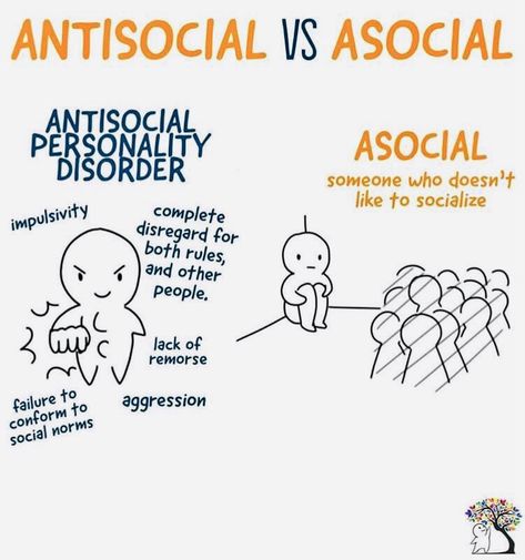 Asocial: Person who does not like to socialize / communicate with others. Antisocial: Person who is a threat to society, criminals. Asocial: Persona a la que no le gusta socializar / comunicarse con los demás. Antisocial: Persona que constituye una amenaza para la sociedad, es decir, delincuentes. Anti Social Personality, Antisocial Disorder, Antisocial Personality, Princesa Disney, Anti Social, Infp, Mbti, Psychology, How To Apply