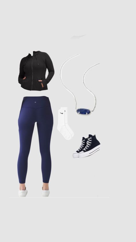 Navy Leggings Outfit Casual, Navy Blue Leggings Outfit, Navy Leggings Outfit, Blue Leggings Outfit, Leggings Outfit For School, Preppy Inspo, Simple Outfits For School, Outfit For School, Chose Outfit