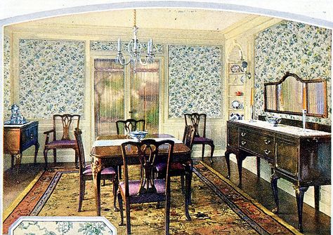 1924 Dining Room | by christine592 1920s Dining Room, 1920 House, 1920s Furniture, 1920s Home Decor, 1920 Home, 1920s Interior, 1920s Decor, Old House Interior, 1920s House