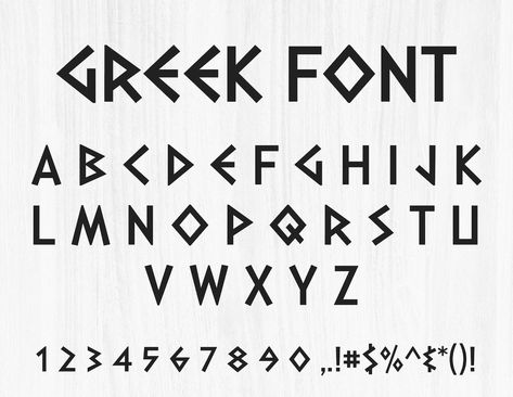 Greek Writing, Letters Tattoo, Graffiti Fonts, Font Love, Alfabet Font, Greek Font, Tattoo Fonts Alphabet, Font Bubble, Number Fonts