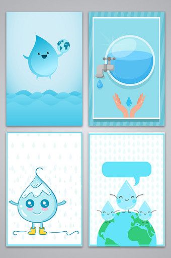 Vector World Water Day Environmental Protection Poster Background Illustration#pikbest#backgrounds Water Day Poster Design, World Water Day Poster Design, World Water Day Poster, Water Day Poster, Environmental Protection Poster, Save Water Poster, Spring Festival Poster, Green Environmental Protection, Water Poster