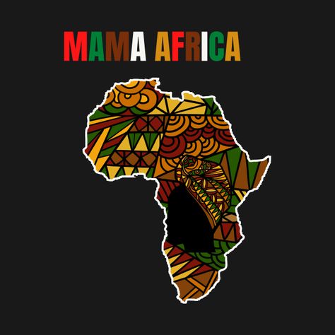 Mama Africa, African Pattern - African Patterns - T-Shirt | TeePublic Iphone Wallpaper Vintage Hipster, African History Truths, Africa Art Design, Mama Africa, Black Couple Art, Afrique Art, Lace Gown Styles, Africa Art, Africa Map