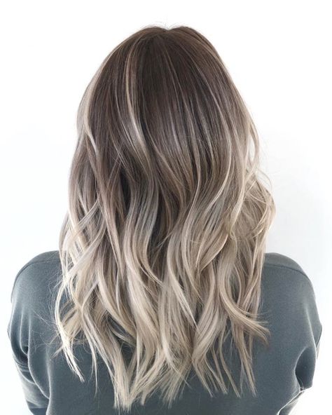 Natural Ashy Blonde Balayage, Low Maintenance Ash Blonde Balayage, Brown Hair Balayage Straight, Straight Ash Blonde Balayage, Lived In Ashy Blonde Balayage, Cool Ash Blonde Balayage, Lived In Ash Brown Balayage, Californian Hair, Champagne Blond