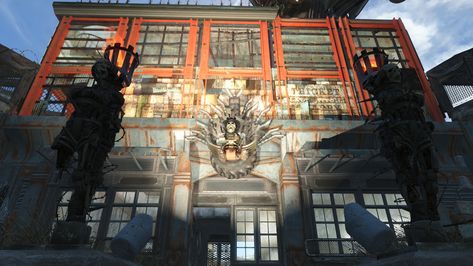 Raider capitol- the castle fallout 4 personal builds Fallout 4 Castle Build, Fallout Settlement, Fall Out 4, Fallout, Louvre, Castle, Building, Travel