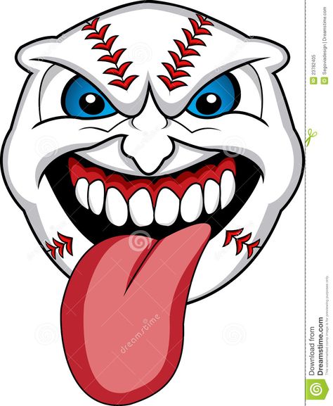 Baseball Face Cartoon Royalty Free Stock Photo - Image: 23782405 Airbrush Ideas, Baseball Drawings, Ball Character, Baseball Vector, Native Designs, Face Cartoon, Graffiti Doodles, Baseball Art, Graffiti Characters