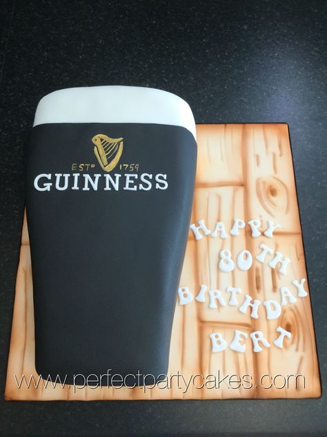 Guinness birthday cake Guinness Themed Cake, Guinness Birthday, 30th Birthday Cake, Theme Birthday Cake, Shape Cake, 30 Birthday Cake, Guinness, 30th Birthday, Birthday Cakes