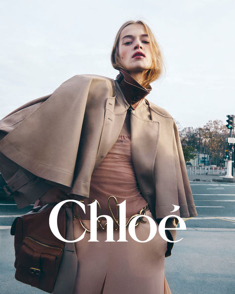 Chloé Fall 24 by Chemena Kamali​  Saphira Krumhaar photographed in Paris by Sam Rock​  Now available in stores and on Chloe.com​  #Chloe #ChloeFall24 #ChemenaKamali Chloe Fashion, Brand Campaign, Blonde Hair Inspiration, Fall 24, Ad Campaigns, Sporty And Rich, 1920s Fashion, Beauty Editorial, Timeless Accessories