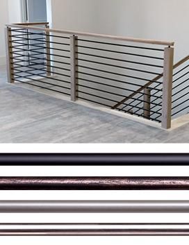 Diy Banisters And Railings, Black Cable Stair Railing, Indoor Balcony Railing, Cable Stair Railing, Indoor Stair Railing, Stair Railing Makeover, House Of Forgings, Diy Stair Railing, Metal Stair Railing