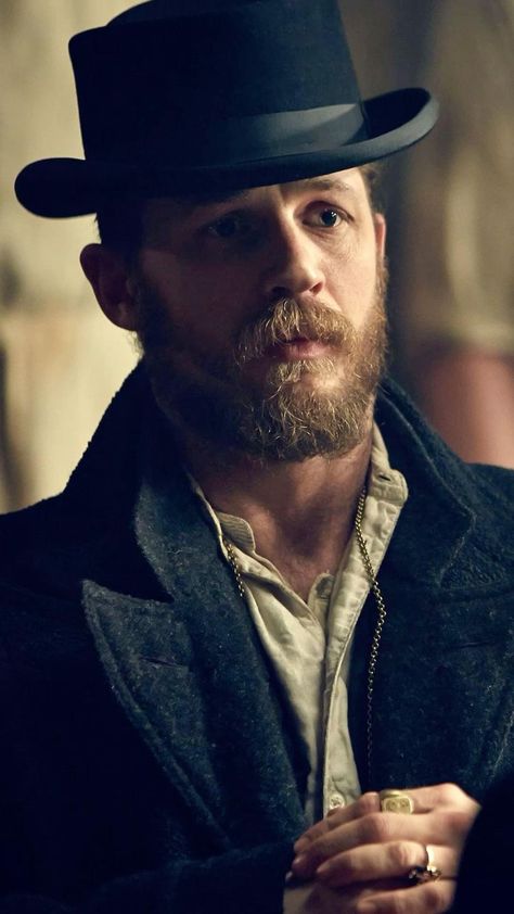 Man With A Beard, Tom Hardy, Peaky Blinders, Top Hat, A Man, Black