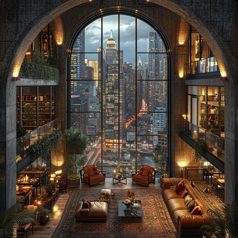 Luxurious New York Apartments and Lofts Art Deco Penthouse, New York Apartment Interior, Penthouse In New York, Luxurious Penthouse, Nyc Loft, Nyc Penthouse, New York Penthouse, New York Cityscape, Classy Art