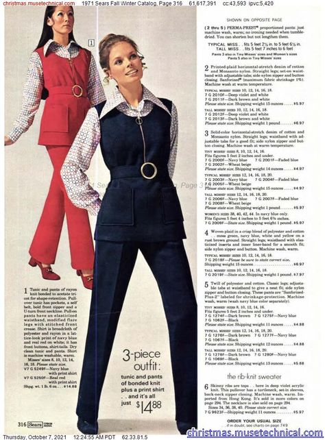 1960s Outfit, 1970s Vintage Fashion, 70s Women Fashion, 1970s Women, Sears Catalog, 60s 70s Fashion, 60s And 70s Fashion, 70s Outfits, 20th Century Fashion