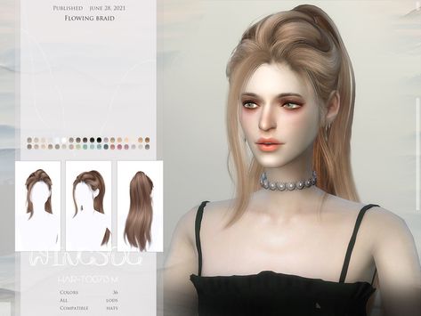 Sims 4 Cc Wingssims Hair, Sims 4 Cute Cc Hair, Sims Cc Hair Accessories, Hair Sims 4 Cc Alpha, Sims 4 Hair Alpha, The Sims Resource Hair, Sims 4 Alpha Hair Cc, Hair Ts4, Die Sims 4