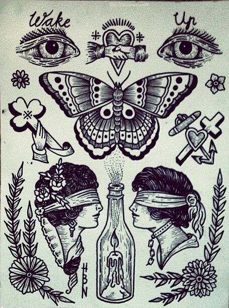 Black And White American Traditional, Traditional Blackwork Tattoo, Traditional Back Tattoo, Traditional Tattoo Black And White, Hannah Pixie Snowdon, Hannah Pixie, Flash Sheets, Geniale Tattoos, Traditional Tattoo Art