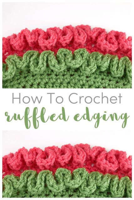 How To Crochet A Frilly Edge, Granny Square Edge Pattern, Edging For Crochet Blanket Free Pattern, Crochet Double Ruffle Edging Pattern, Crochet Wavy Edge, Crochet Border For Uneven Edges, Crocheted Scalloped Edge Free Pattern, Crochet Christmas Border, Crochet Ruffle Edges For Blankets