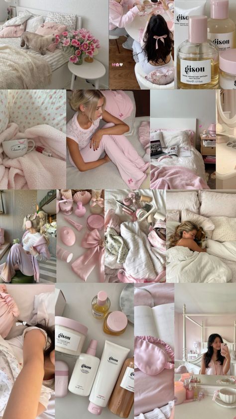 pink girl, pretty in pink, cozy pink, pink aesthetic, pink vision board, pink girl collage #pinkgirl #prettyinpink #pinkvisionboard #pinkcollage #cozypink Vision Board Pink, Pink Vision Board, Pink Lifestyle, Girlie Girl, Skin Care Tutorial, Pink Aura, Pink Girly Things, Pink Vibes, Healthy Lifestyle Inspiration