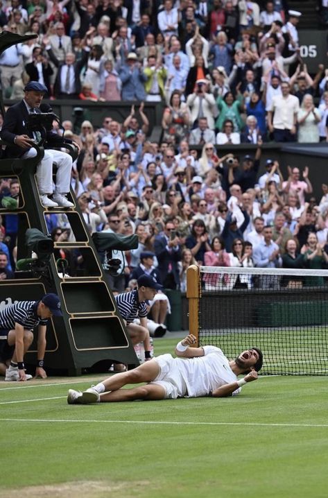 Carlos Alcaraz Wimbledon, Wimbledon Final, Carlos Alcaraz, Tennis World, Novak Djokovic, Tennis Player, Roger Federer, Grand Slam, Wimbledon