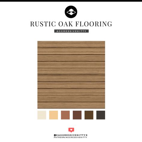 Sims 4 Rustic Oak Wood Floor • ts4 • Sims 4 Downloads • ts4cc • Sims 4 Custom Content • Sims 4 Modern • ts4 Floor • ts4 Wood Panel • ts4 Build Sims 4 Floor Cc, Shell Rug, Rustic Oak Flooring, Wood Floor Design, October Gifts, Game Textures, Cc Furniture, Oak Wood Floors, Floor Wallpaper