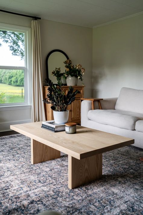 White Ash Wood Coffee Table - Etsy Pine Wood Coffee Table, Simple Wood Coffee Table, Narrow Coffee Table, White Ash Wood, Sf Apartment, Ash Furniture, Rectangle Coffee Table Wood, Handmade Wood Furniture, Coffee Table Inspiration