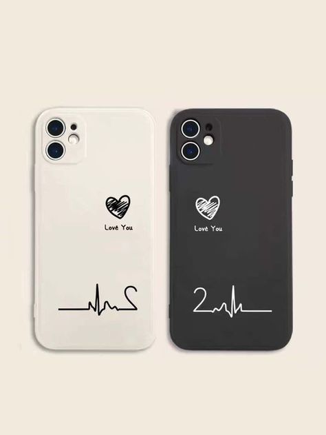 His And Hers Phone Cases Couples, Friendship Phone Cases, Best Friend Phone Cases For 2, Couple Case Design, Couple Phone Cases Aesthetic, Best Friends Phone Cases, Phone Cases For Couples, Couple Phone Cover, Best Friend Phone Cases