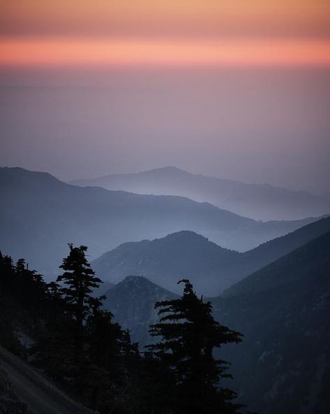 California Mountain Scene: Sunset over San Gabriel Mountains, Los Angeles, California at ArtfullyWalls, undefined Mount Baldy, California Mountain, San Gabriel Mountains, California Mountains, Modern Gallery Wall, Artfully Walls, Modern Monochrome, Artist Wall, San Gabriel