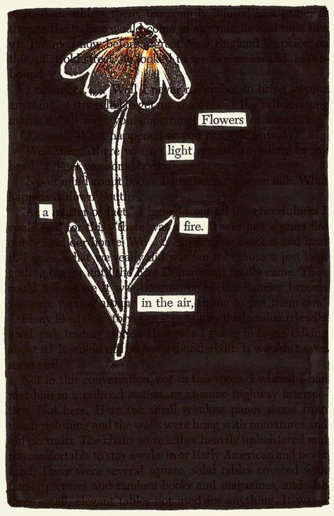 Drawing In Books Pages, Erasure Poetry, Blackout Poetry Art, Found Poem, Poema Visual, Paper Crafts Ideas, Blackout Poems, Poetry Aesthetic, Found Poetry