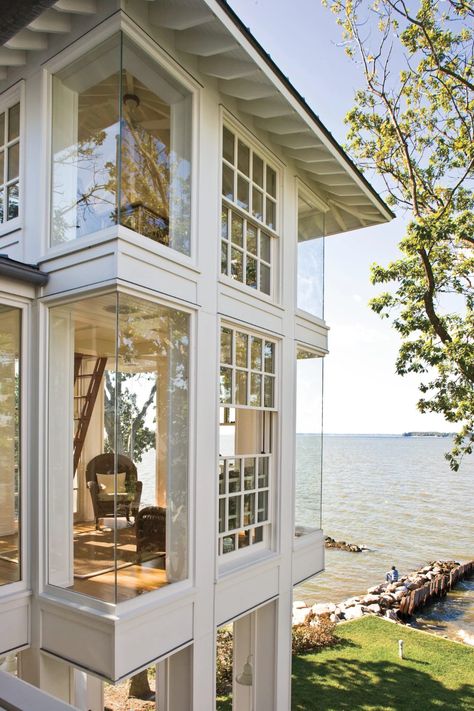 Corner Window, Southern Homes, Beach House Interior, Architecture Design Concept, Rustic Contemporary, Design Exterior, Southern Home, Design Jobs, House Goals