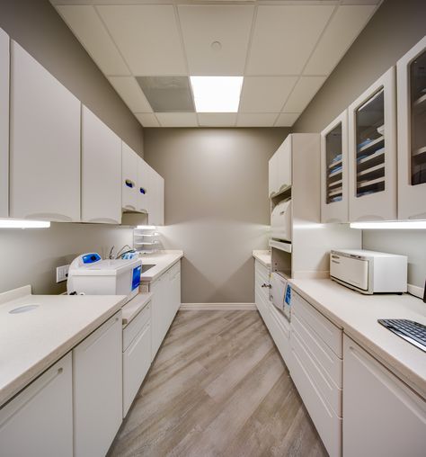 Medical Center Interior, Laboratory Reception Design, Clinic Laboratory Design, Sterilization Room Dental, Dental Sterilization Area, Dental Design Interior, Dentist Office Design, Dental Office Design Interiors, Solid Surface Countertops