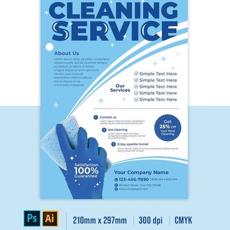 Cleaning Flyer Ideas, Dry Cleaning Flyer Design, Cleaning Agency Flyer, Cleaning Service Flyer Design, Flyer Design Cleaning Services, House Cleaning Services Flyers, Cleaning Flyers, Cleaning Service Flyer, Graphisme Design