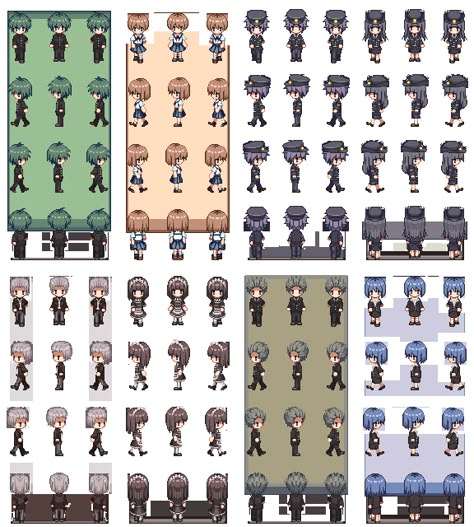 Rpg Maker Vx, Pixel Art Tutorial, Pixel Art Characters, Rpg Maker, Drawing Reference, Art Tutorials, Pixel Art, Art Reference, Concept Art