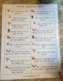 Gratitude Conversation Starters, Gratitude Questions For Adults, Thanksgiving Conversation Starters Free Printable, Gratitude Game Free Printable, Thanksgiving Family Activities, Thanksgiving Conversation Starters, Thanksgiving Questions, Gratitude Game, Family Conversation Starters