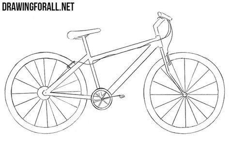 Bicycle Sketch, Highschool Art, Bicycle Drawing, Bike Drawing, Bike Bike, Bicycle Art, Sketches Simple, Drawing Stuff, Indoor Garden Ideas