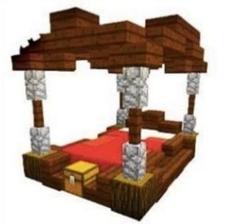 Fancy Minecraft Bed Ideas, Minecraft Beds, Minecraft Bed Ideas, Minecraft Bed, Fancy Bed, Bed King, Minecraft Crafts, Minecraft Ideas, Bed Ideas