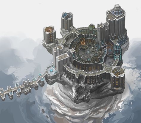 Skyrim Concept Art, College Of Winterhold, Skyrim Mod, Skyrim Mods, City Layout, Magic Castle, Castle Designs, Fantasy Concept Art, Environment Design