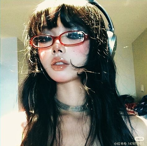 일본 패션, Red Glasses, Ethereal Makeup, Girls Art, Trik Fotografi, Hair Reference, Pretty Selfies, Pretty Makeup, Cute Makeup