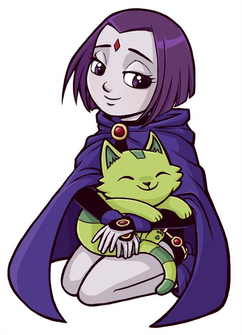 Raven Genderbend, Raven Beast Boy, Comics Love, Beast Boy, Teen Titans, Art Wallpaper, Deadpool, Dc Comics, Art Projects