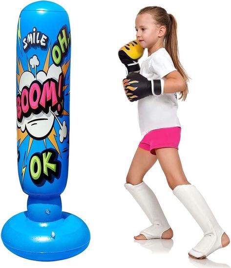 Taekwondo Cartoon, Kids Punching Bag, Freestanding Punching Bag, Sport Karate, Boxing Bag, Punch Bag, Boxing Bags, Boxing Gym, Punching Bag