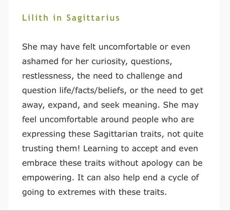 Lilith Sagittarius, Lilith In Sagittarius, Aries Moon, Scorpio Rising, Sagittarius Moon, Learn Astrology, Birth Chart, Life Facts, Astrology