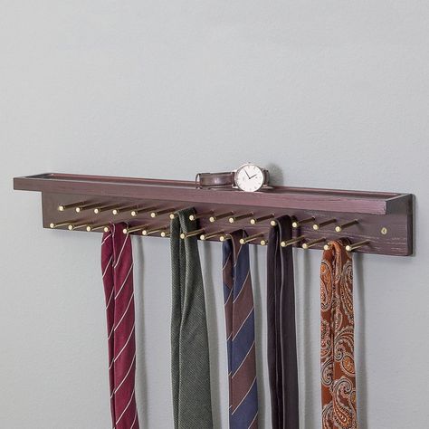 Tie One On: The Best Tie Racks Under $30 for Better Closet Organization #ties #organization #accessories Organization Accessories, Best Closet Organization, Tie Holder, Belt Rack, Belt Organizer, Belt Storage, Tie Collection, Tie Rack, Collection Display