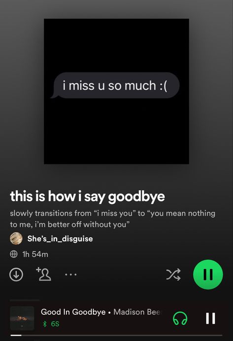 breakup playlist, music to helo process the situation Playlist Music, Breakup Playlist, Playlist Covers Photos, I Say Goodbye, Miss U So Much, I Miss U, Saying Goodbye, Cover Photo, Im Awesome