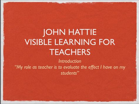 John Hattie Visible Learning Classroom, John Hattie Visible Learning, Visible Learning Hattie, Resource Teacher, Visible Thinking, Visible Learning, Thinking Strategies, Learning Reading, Family And Consumer Science