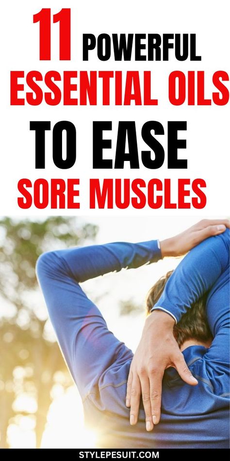 Muscle soreness can arise from various activities such as intense workouts, long hours of sitting, or even stress. To alleviate this discomfort, many turn to natural remedies like essential oils. Essential oils are highly concentrated plant extracts known for their therapeutic properties, including their ability to reduce inflammation, ease pain, and promote relaxation. Incorporating essential oils into your self-care routine can provide soothing relief for sore muscles whether applied topically Essential Oil For Sore Muscles, Essential Oils For Sore Muscles, Oils For Sore Muscles, Essential Oils Organization, Essential Oils For Face, Oils Essential, Essential Oils For Colds, Essential Oils For Kids, Clary Sage Essential Oil