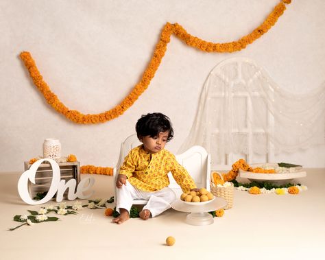 T baby boy is very close to my heart and I really wanted to make something special for his 1st birthday. We came up with the idea to do laddoos smash and he so enjoyed it❤️ #1yearold #babyboy1stbirthdayparty #babyboyphotography #babyphotoideas #babyphotographyideas #babyphotography #ladoo #indianwear #indiandesignerwear Diwali Photoshoot, 1 Year Baby, Boy Photo Shoot, Photoshoot Backdrops, Baby Boy 1st Birthday Party, 1st Birthday Photoshoot, Baby Photoshoot Boy, Beautiful Scenery Photography, Baby Shoot